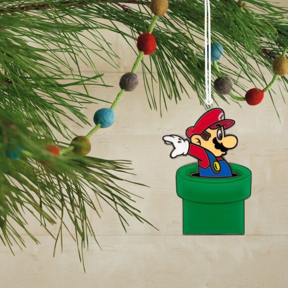 New! Nintendo Metal & Enamel Super Mario Bros. Hallmark Christmas Ornament 2022 - Picture 3 of 3